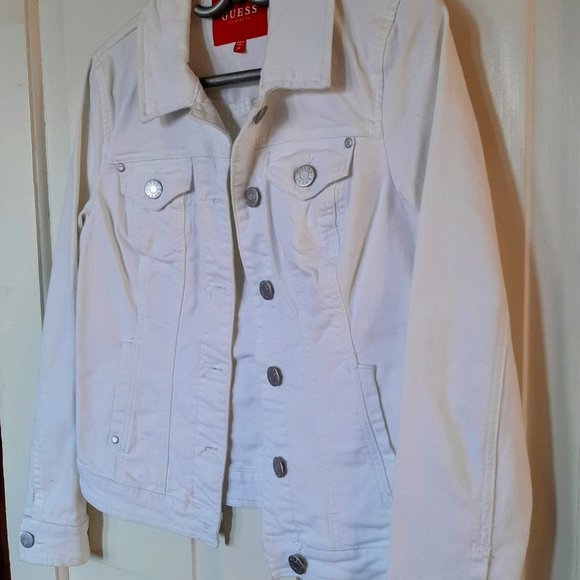 GUESS white denim jacket - Picture 4 of 8